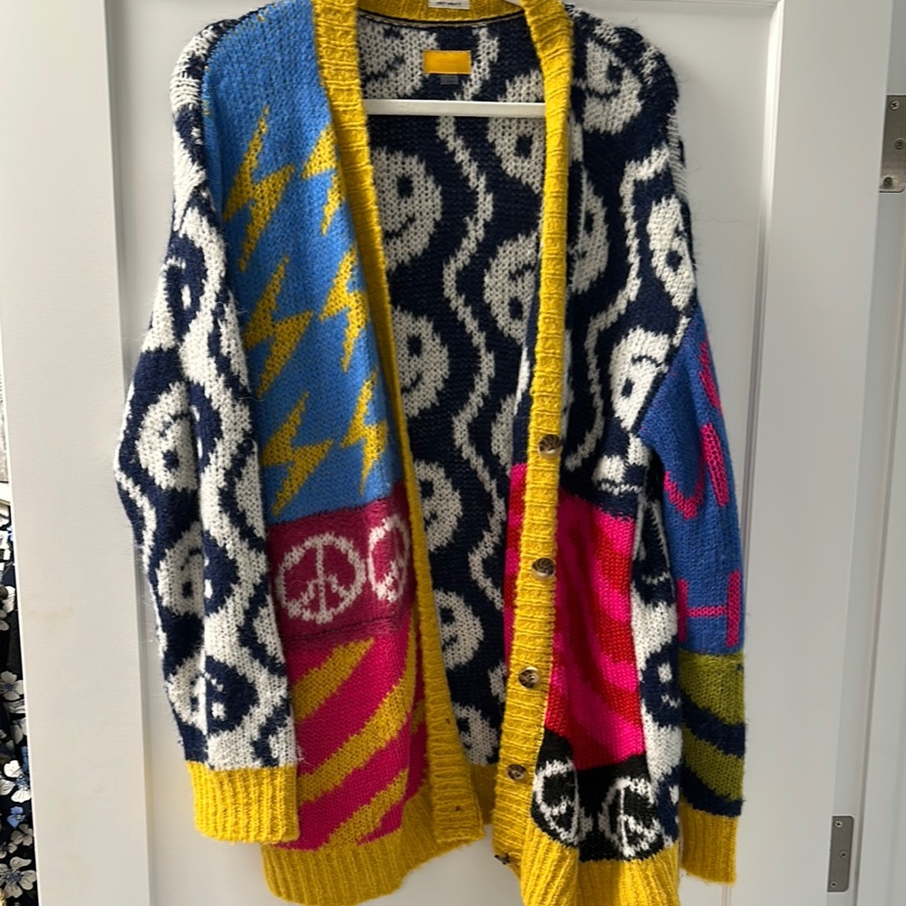 MOTHER Multicolor Patterned Cardigan